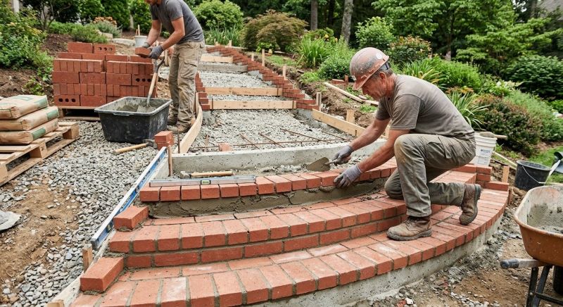 Masonry Steps Installation in Fairfield County, CT