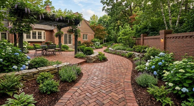 Brick Hardscaping in Boston, MA