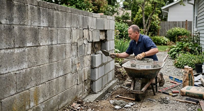 Cement Block Repair in Cleveland, OH